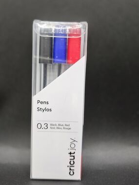 Cricut Black Blue Red 0.3mm Pens Set